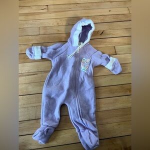 Sylva clown bunting purple hooded one piece